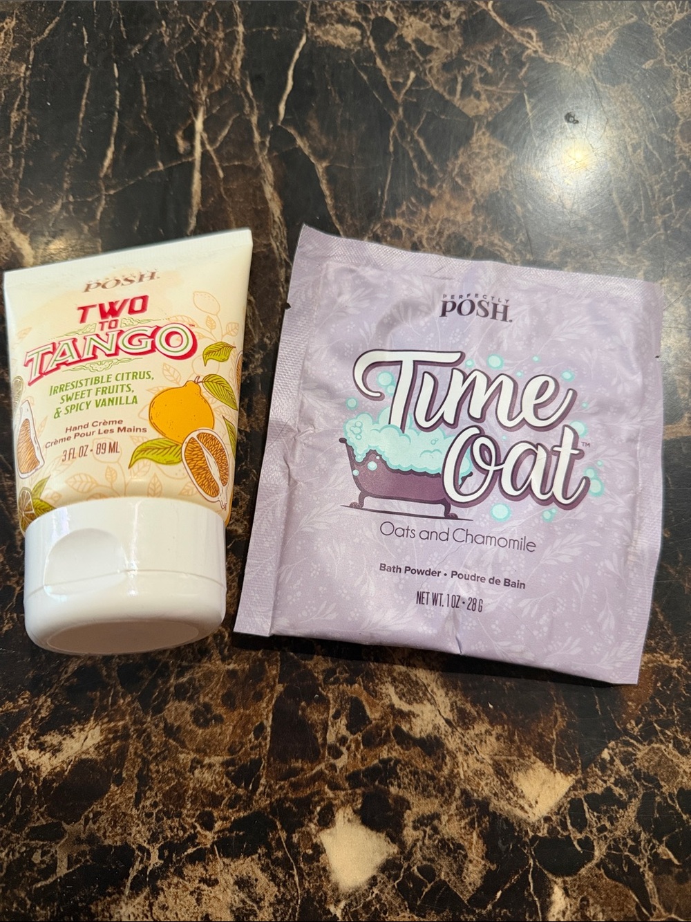 Perfectly Posh Bundle - Time Oat Bath Powder and Two to Tango Hand Crème